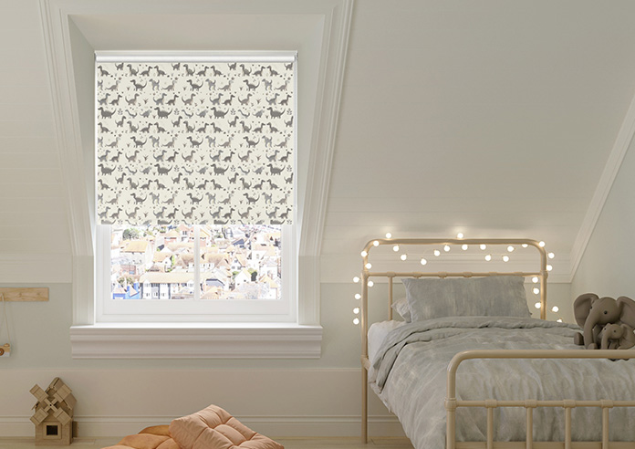 Dino Land, Fossil Grey - Roller Blind - Image 3